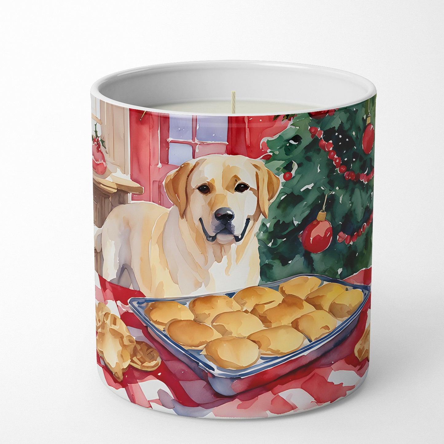 Labrador Retriever Christmas Cookies Decorative Soy Candle