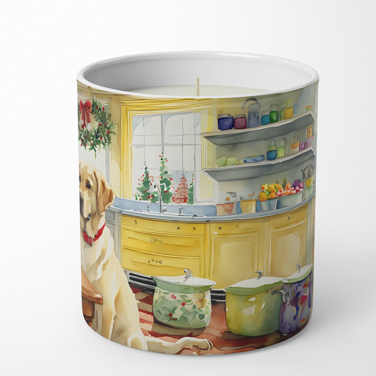 Labrador Retriever Christmas Cookies Decorative Soy Candle