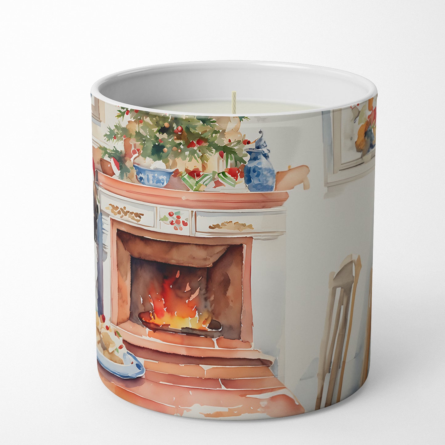 Lhasa Apso Christmas Cookies Decorative Soy Candle