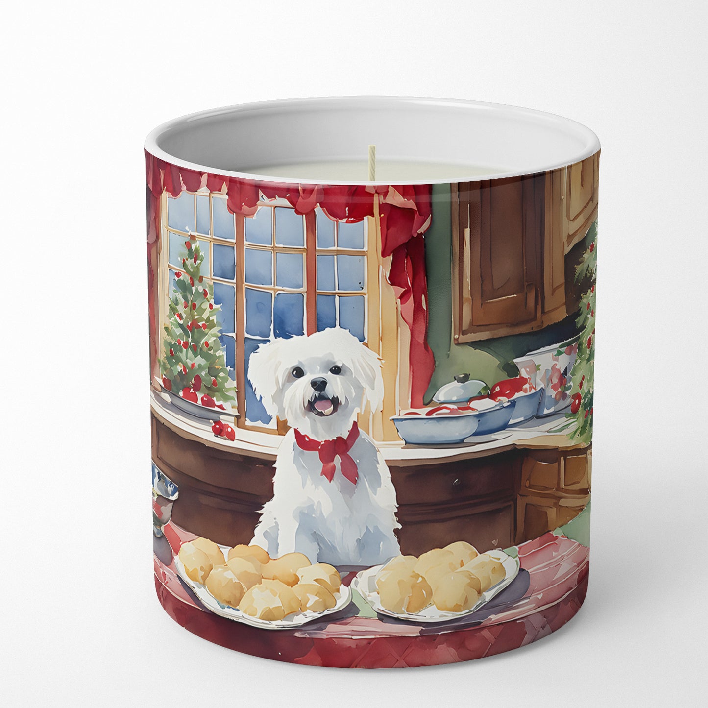 Maltese Christmas Cookies Decorative Soy Candle