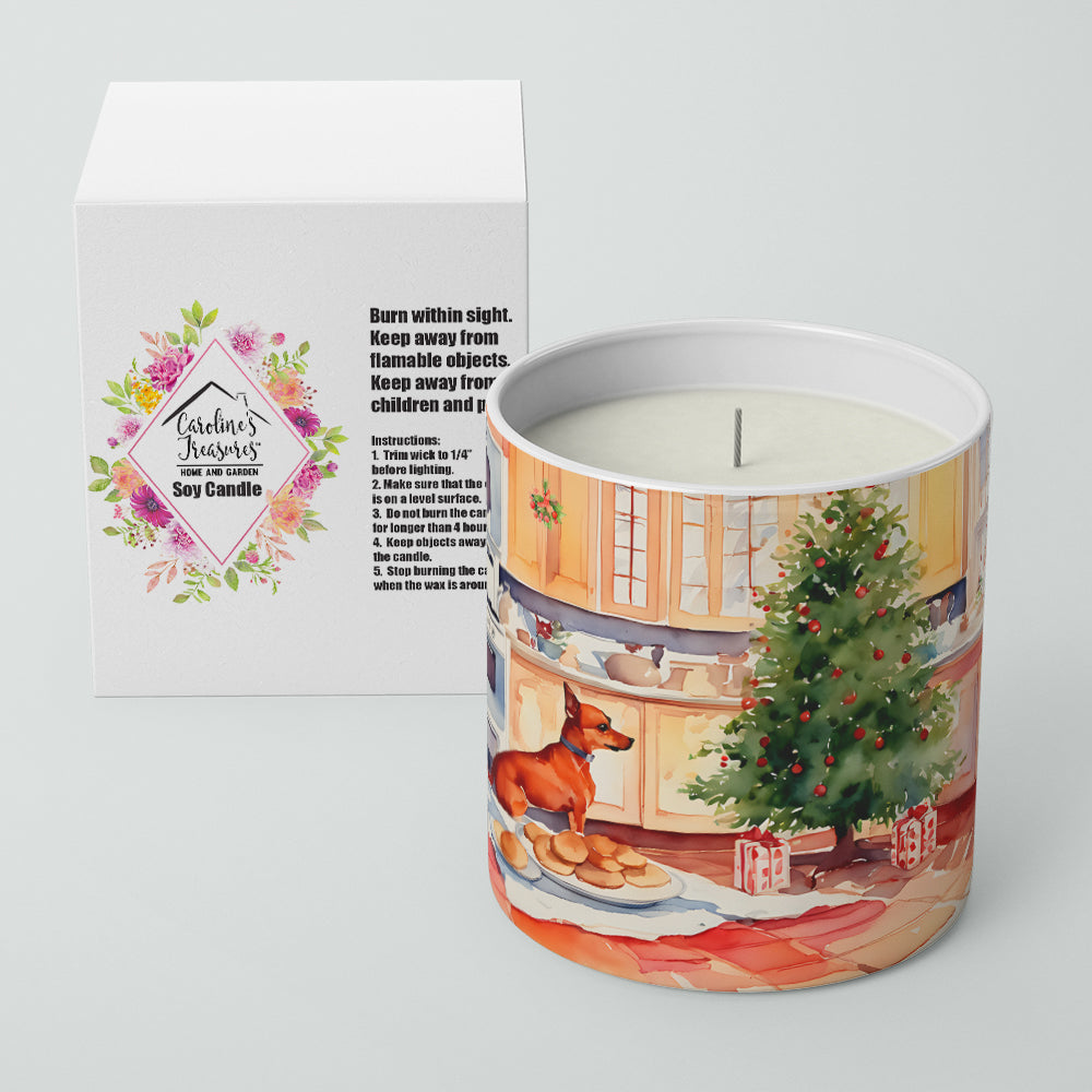 Miniature Pinscher Christmas Cookies Decorative Soy Candle