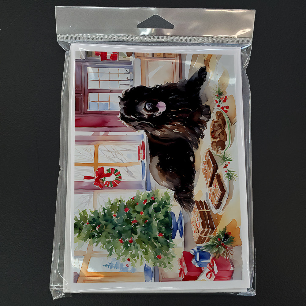 Newfoundland Christmas Cookies Greeting Cards Pack of 8