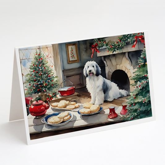 Buy this Old English Sheepdog Christmas Cookies Greeting Cards Pack of 8