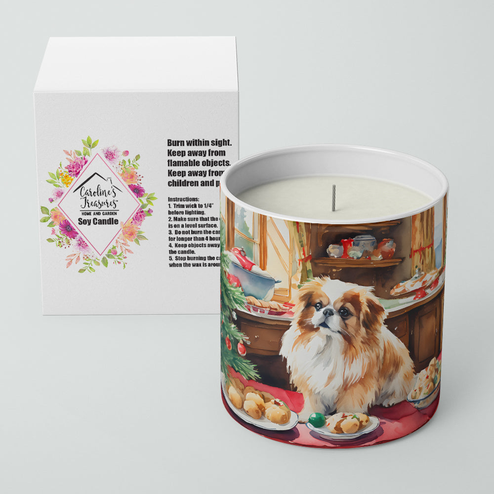 Pekingese Christmas Cookies Decorative Soy Candle