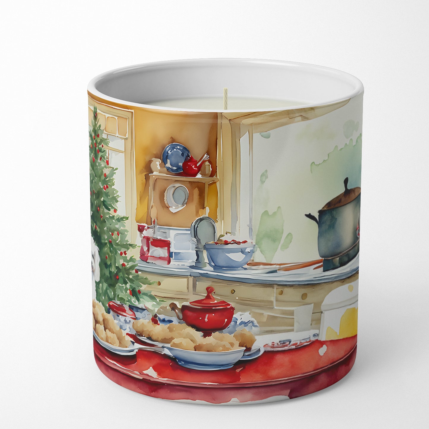 Poodle Christmas Cookies Decorative Soy Candle