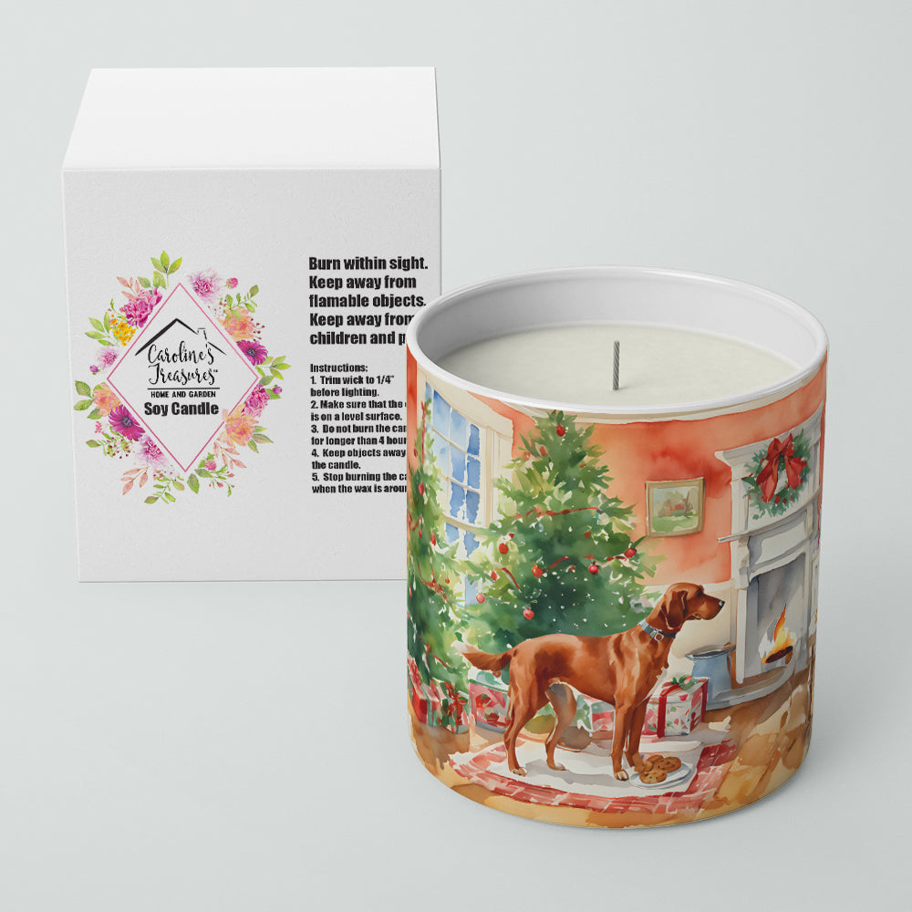 Redbone Coonhound Christmas Cookies Decorative Soy Candle