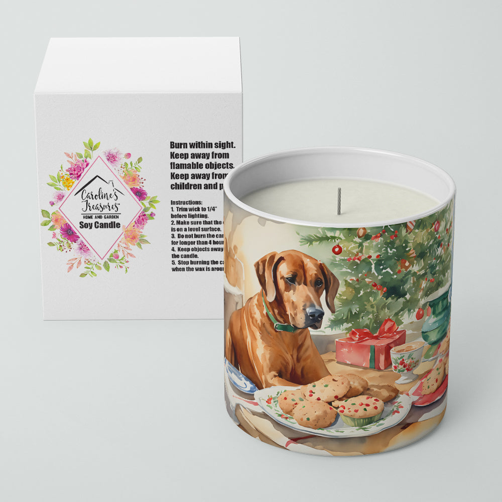 Rhodesian Ridgeback Christmas Cookies Decorative Soy Candle