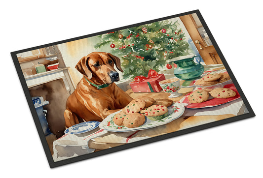 Buy this Rhodesian Ridgeback Christmas Cookies Doormat