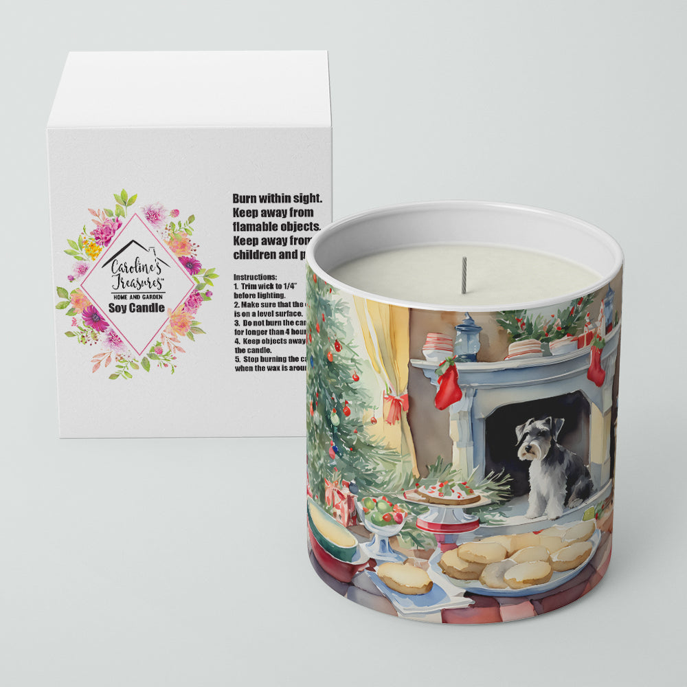 Schnauzer Christmas Cookies Decorative Soy Candle