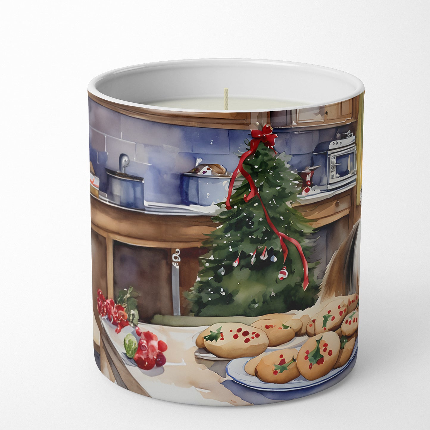 Buy this Sheltie Christmas Cookies Decorative Soy Candle