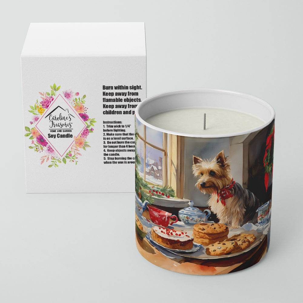 Silky Terrier Christmas Cookies Decorative Soy Candle