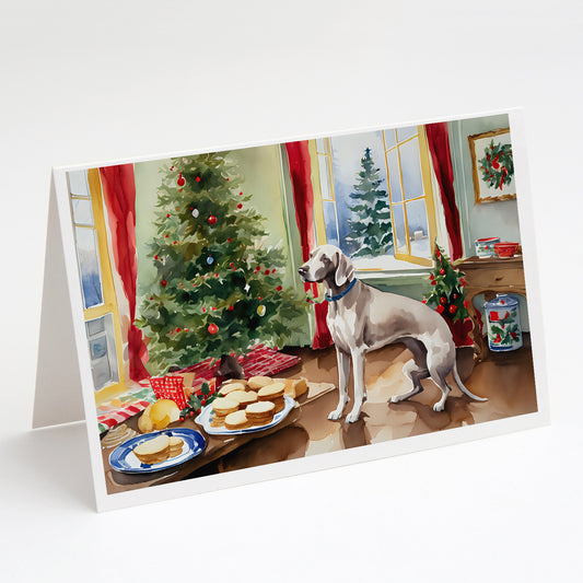 Buy this Weimaraner Christmas Cookies Greeting Cards Pack of 8