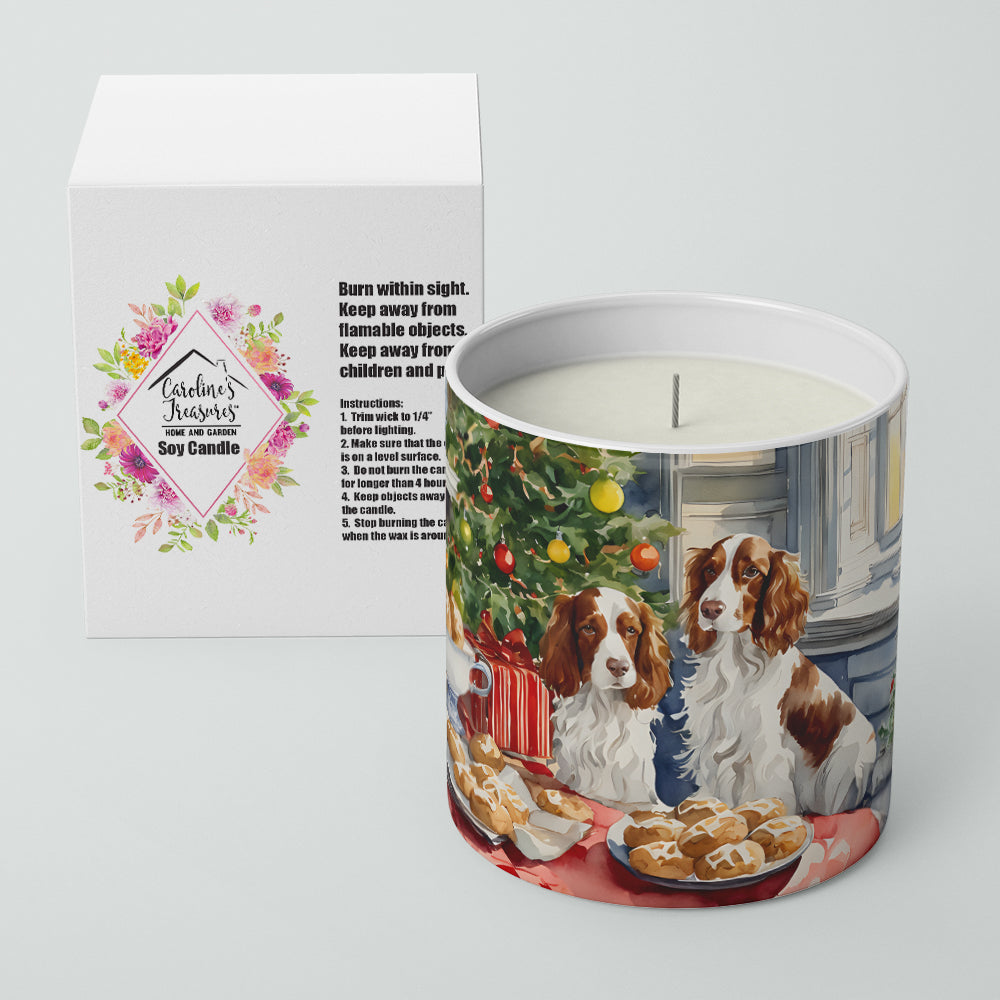 Welsh Springer Spaniel Christmas Cookies Decorative Soy Candle