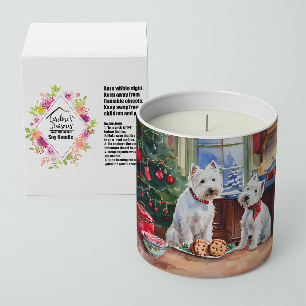 Westie Christmas Cookies Decorative Soy Candle