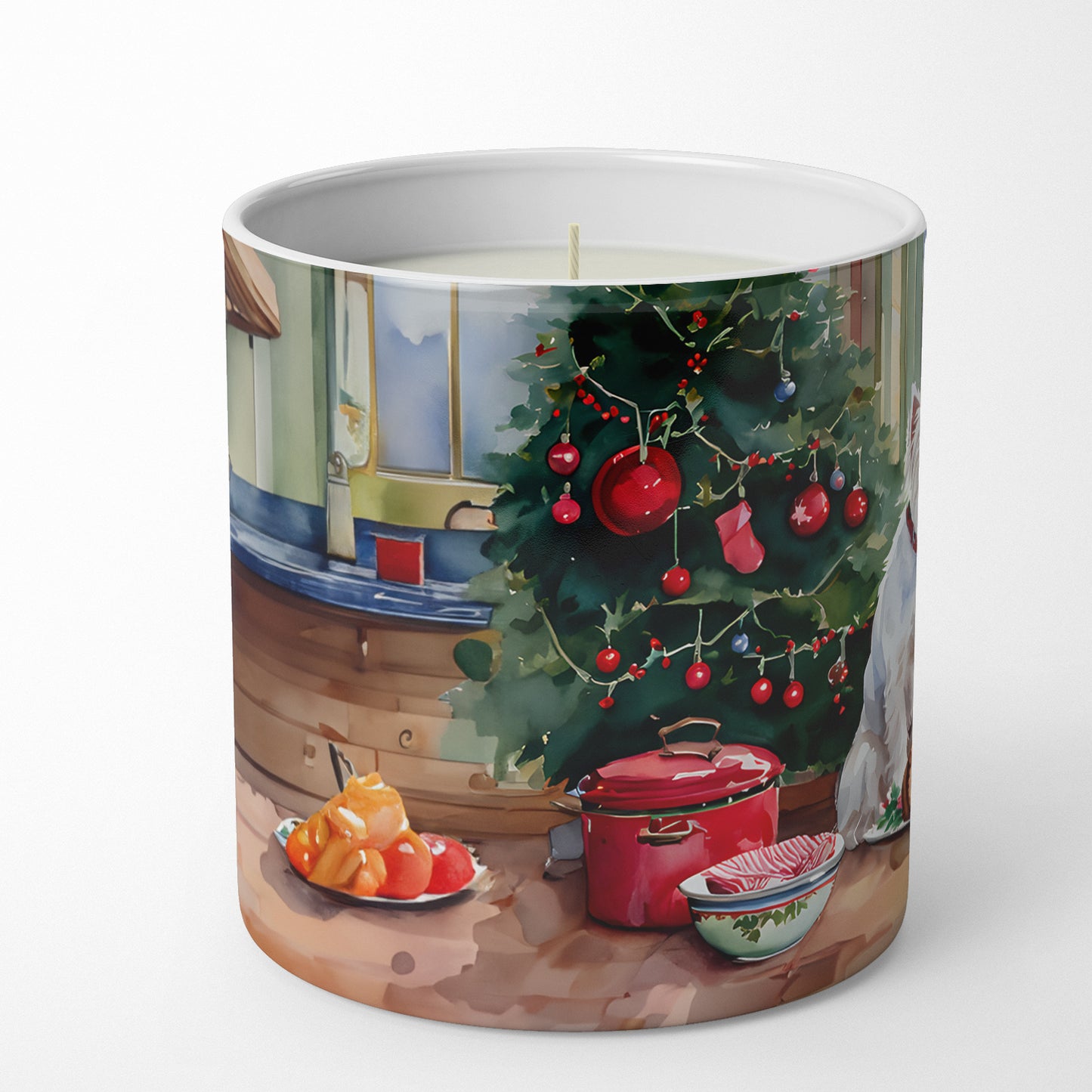 Buy this Westie Christmas Cookies Decorative Soy Candle