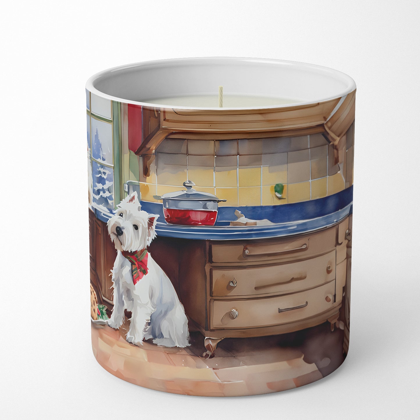 Westie Christmas Cookies Decorative Soy Candle