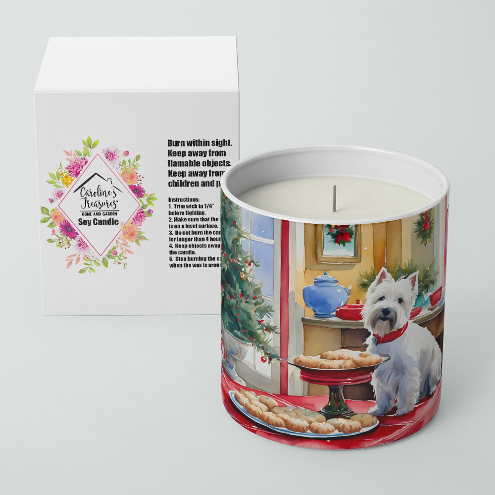 Westie Christmas Cookies Decorative Soy Candle