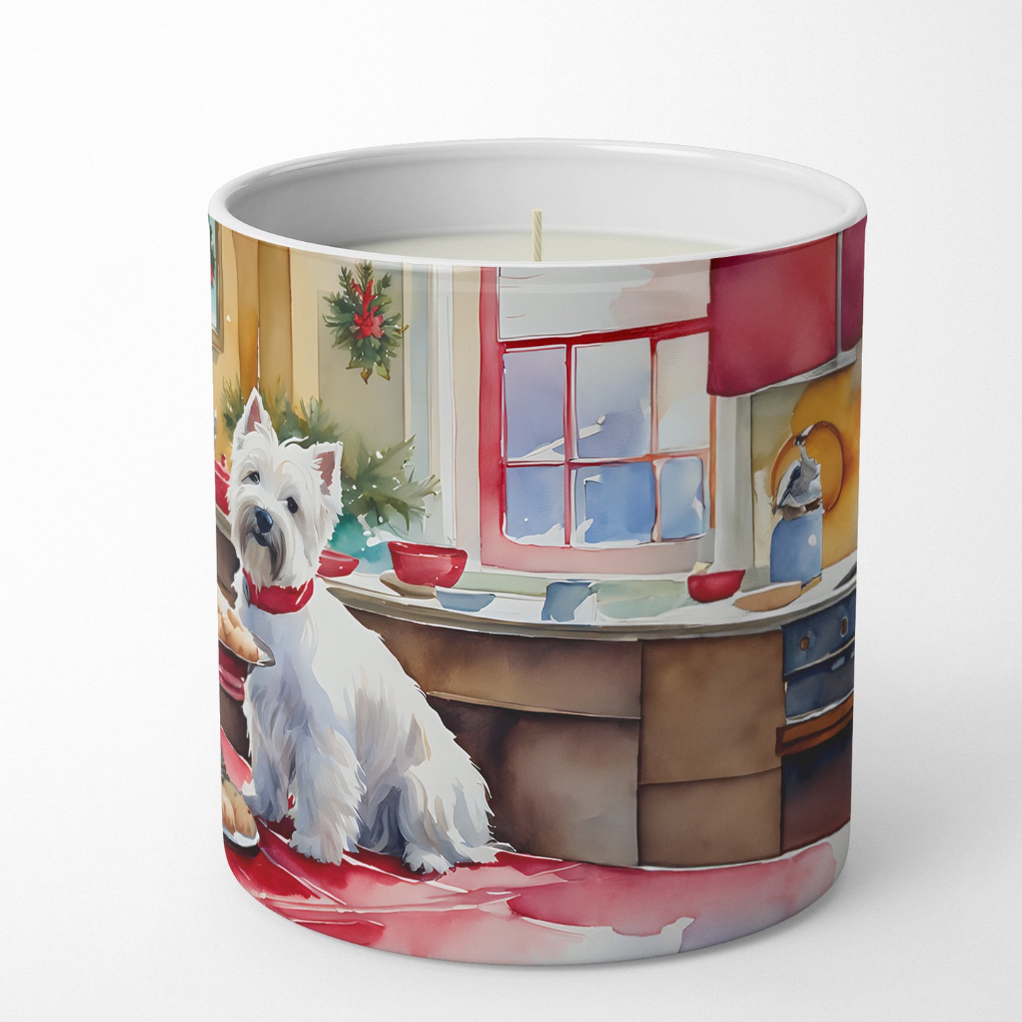 Westie Christmas Cookies Decorative Soy Candle