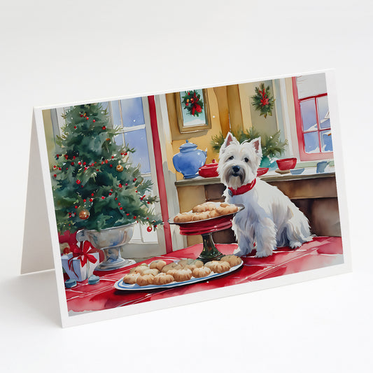Buy this Westie Christmas Cookies Greeting Cards Pack of 8