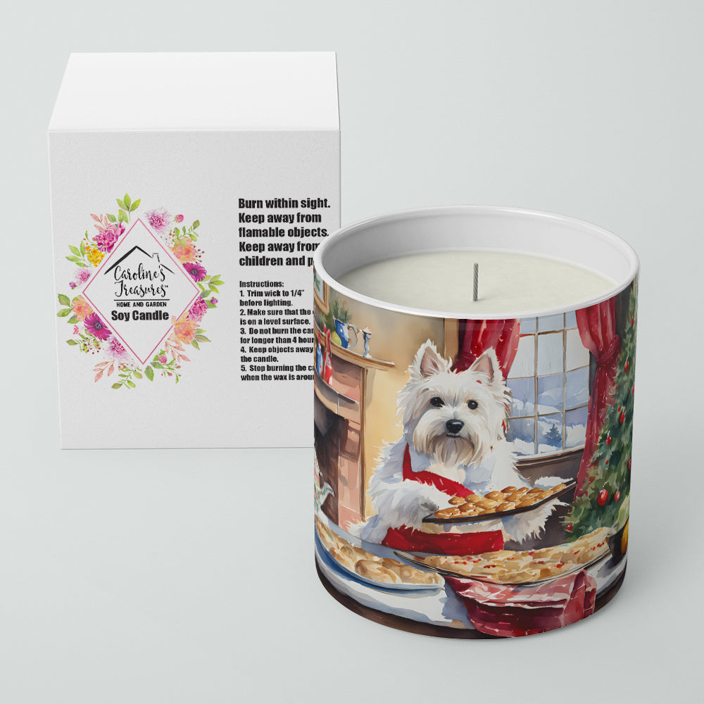 Westie Christmas Cookies Decorative Soy Candle