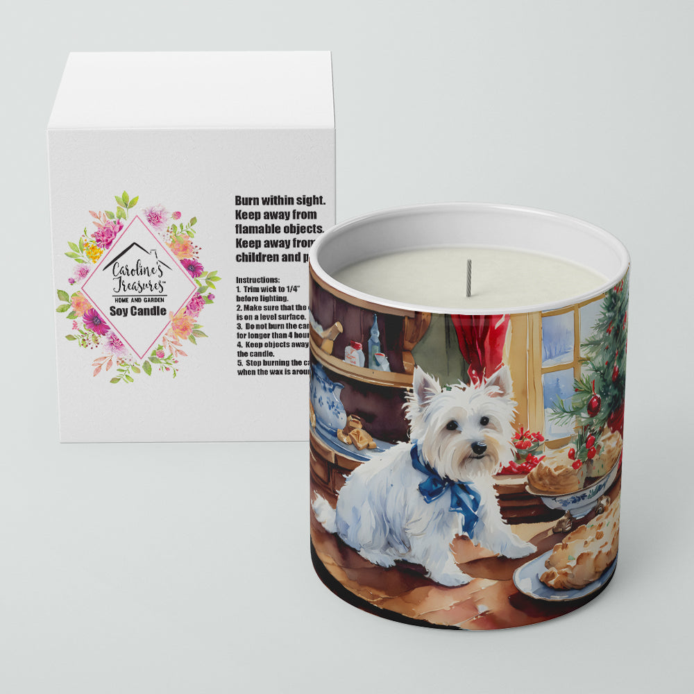 Westie Christmas Cookies Decorative Soy Candle
