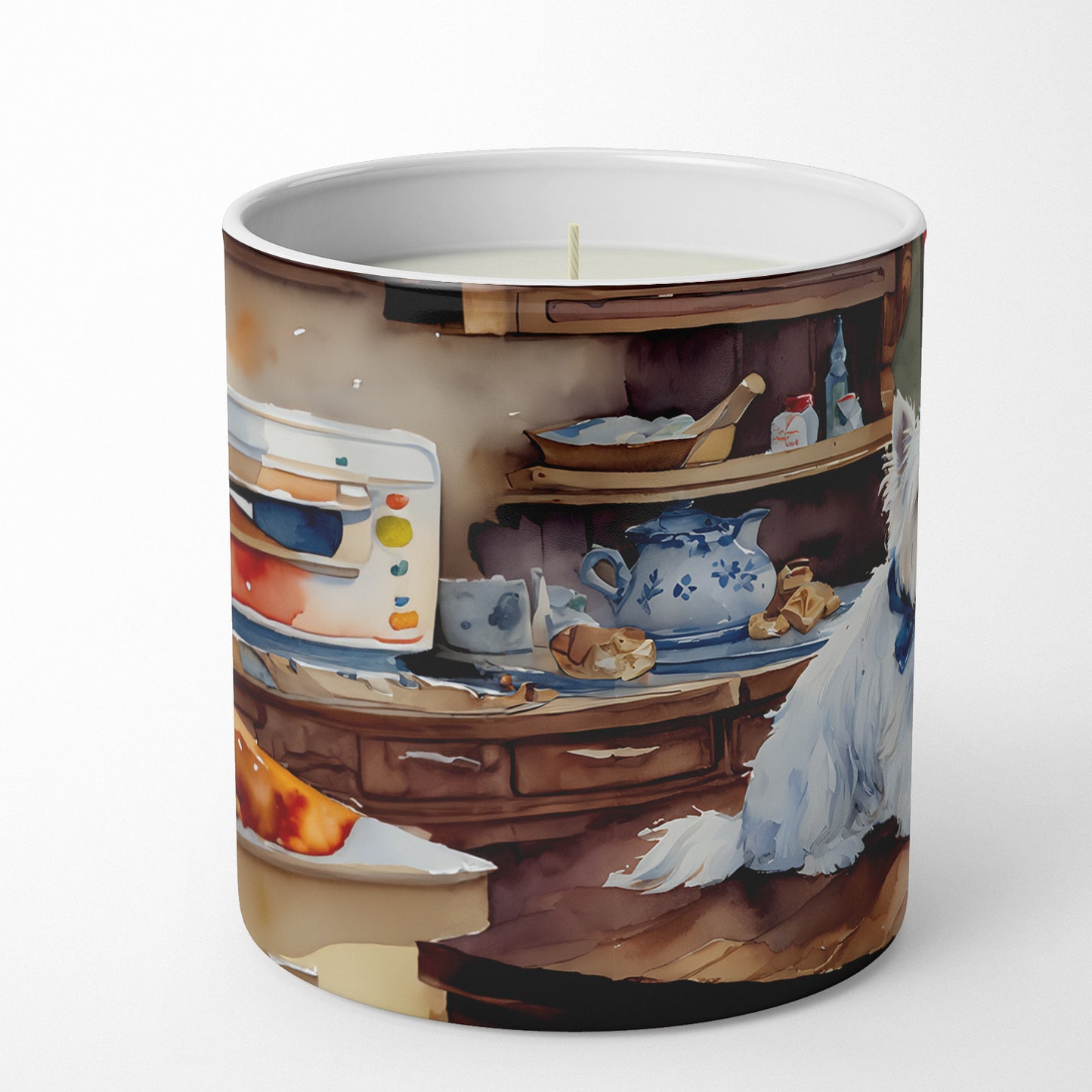Buy this Westie Christmas Cookies Decorative Soy Candle