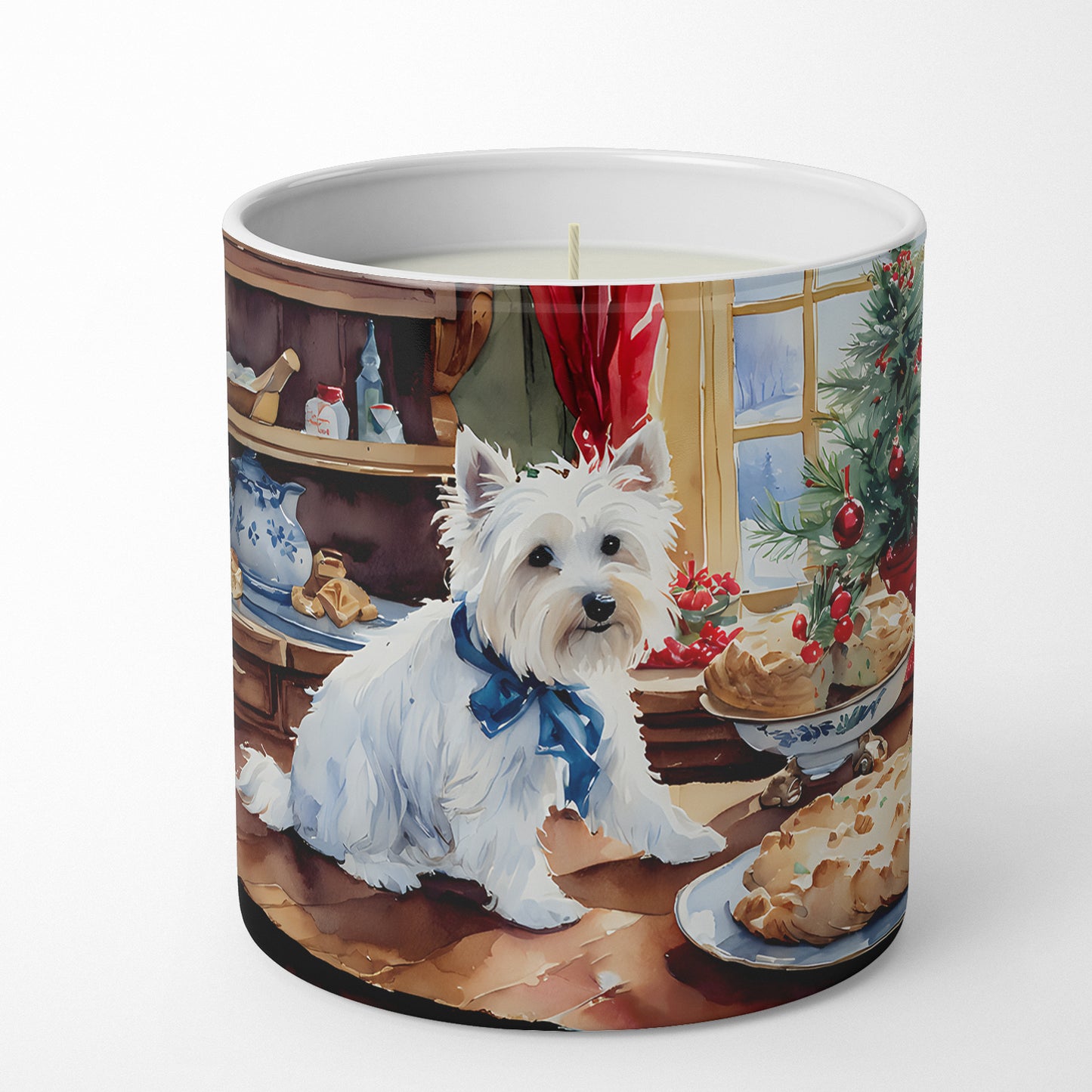 Westie Christmas Cookies Decorative Soy Candle