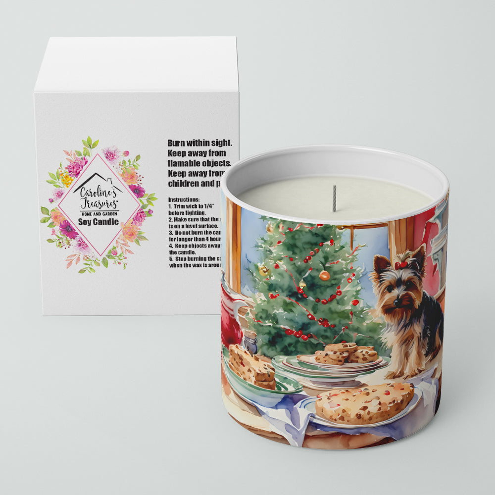 Yorkshire Terrier Yorkie Christmas Cookies Decorative Soy Candle