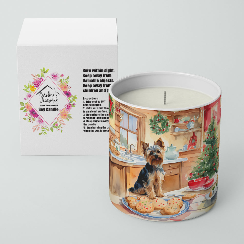 Yorkshire Terrier Yorkie Christmas Cookies Decorative Soy Candle