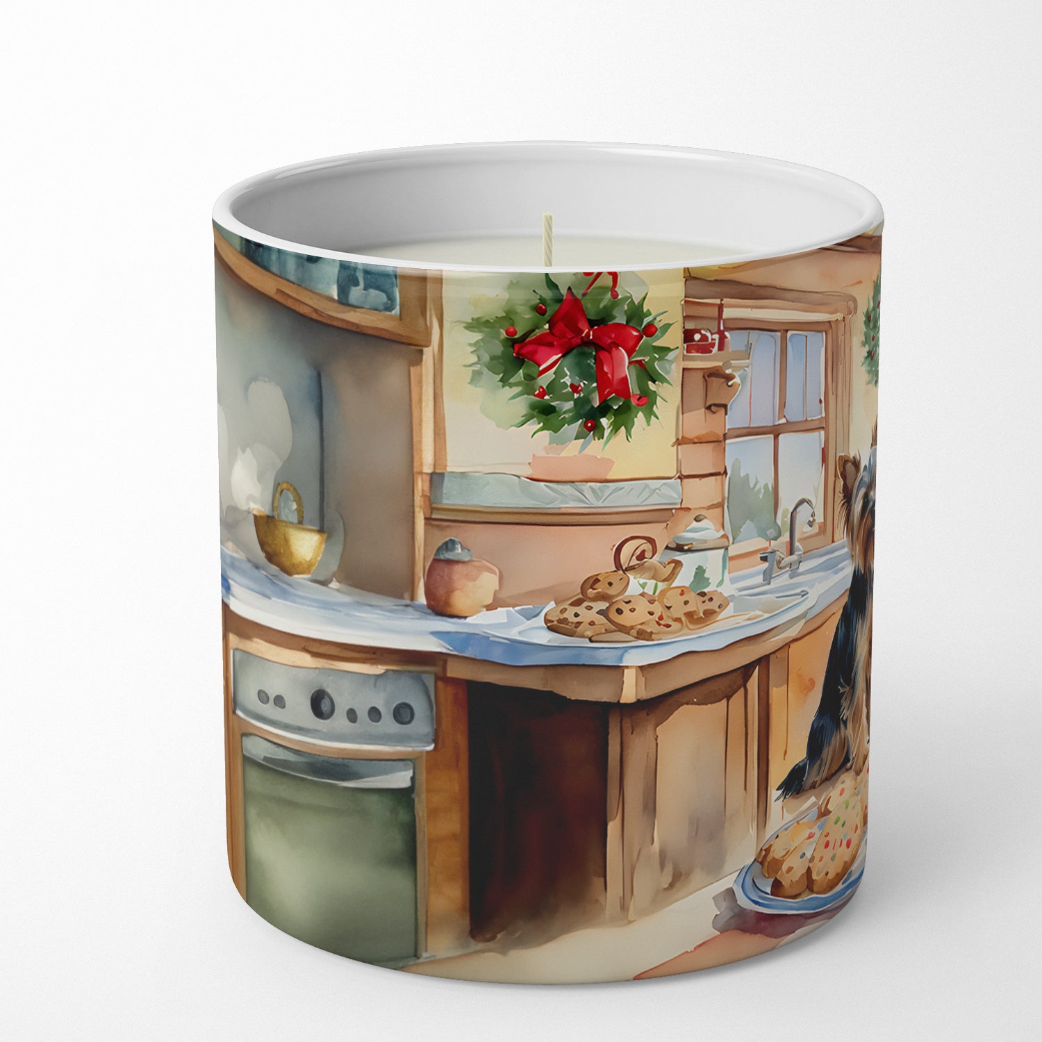 Buy this Yorkshire Terrier Yorkie Christmas Cookies Decorative Soy Candle