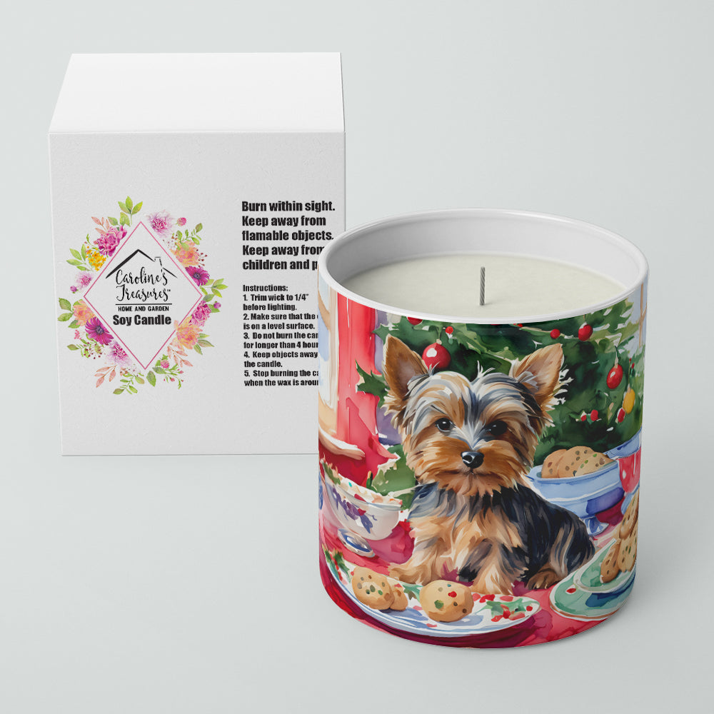 Yorkshire Terrier Yorkie Christmas Cookies Decorative Soy Candle