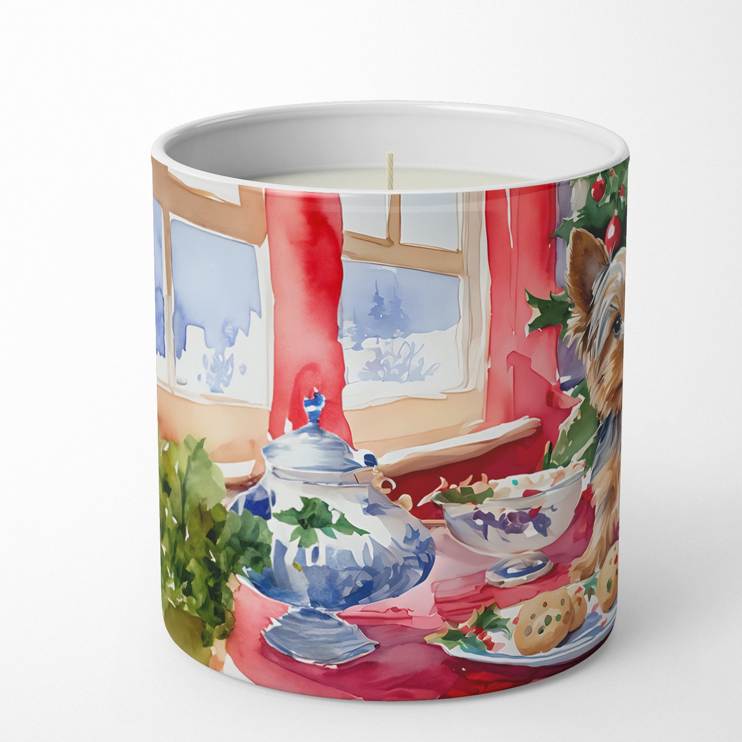 Buy this Yorkshire Terrier Yorkie Christmas Cookies Decorative Soy Candle