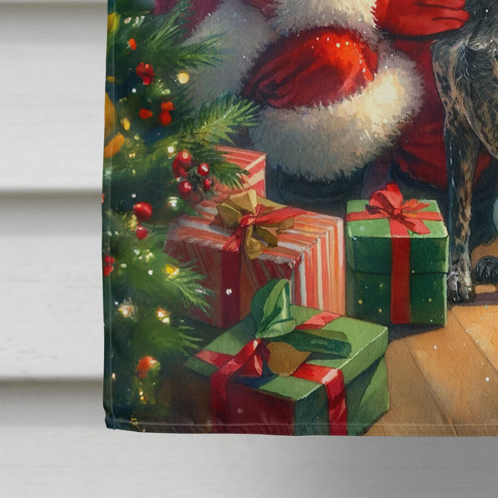 German Shorthaired Pointer and Santa Claus House Flag