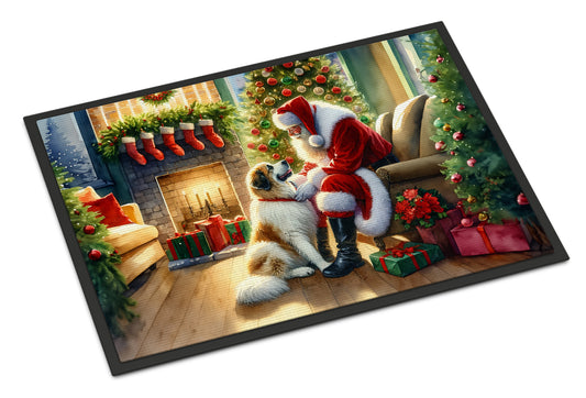 Buy this Great Pyrenees and Santa Claus Doormat