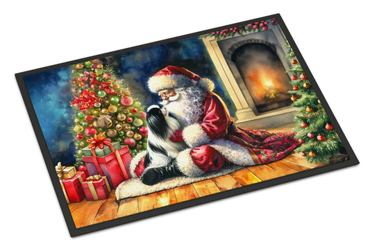 Buy this Japanese Chin and Santa Claus Doormat