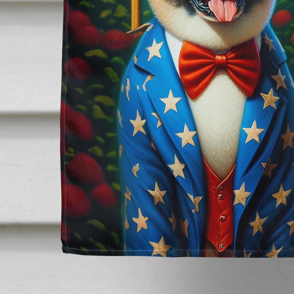 All American Akita House Flag