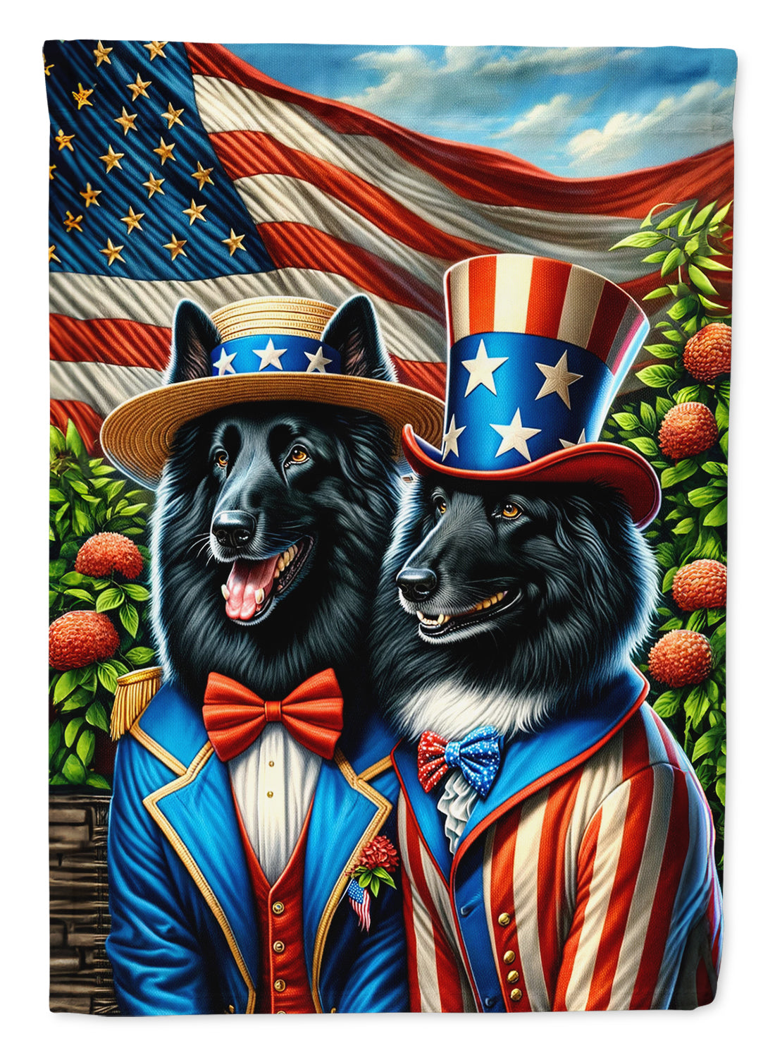 Buy this All American Belgian Sheepdog Garden Flag