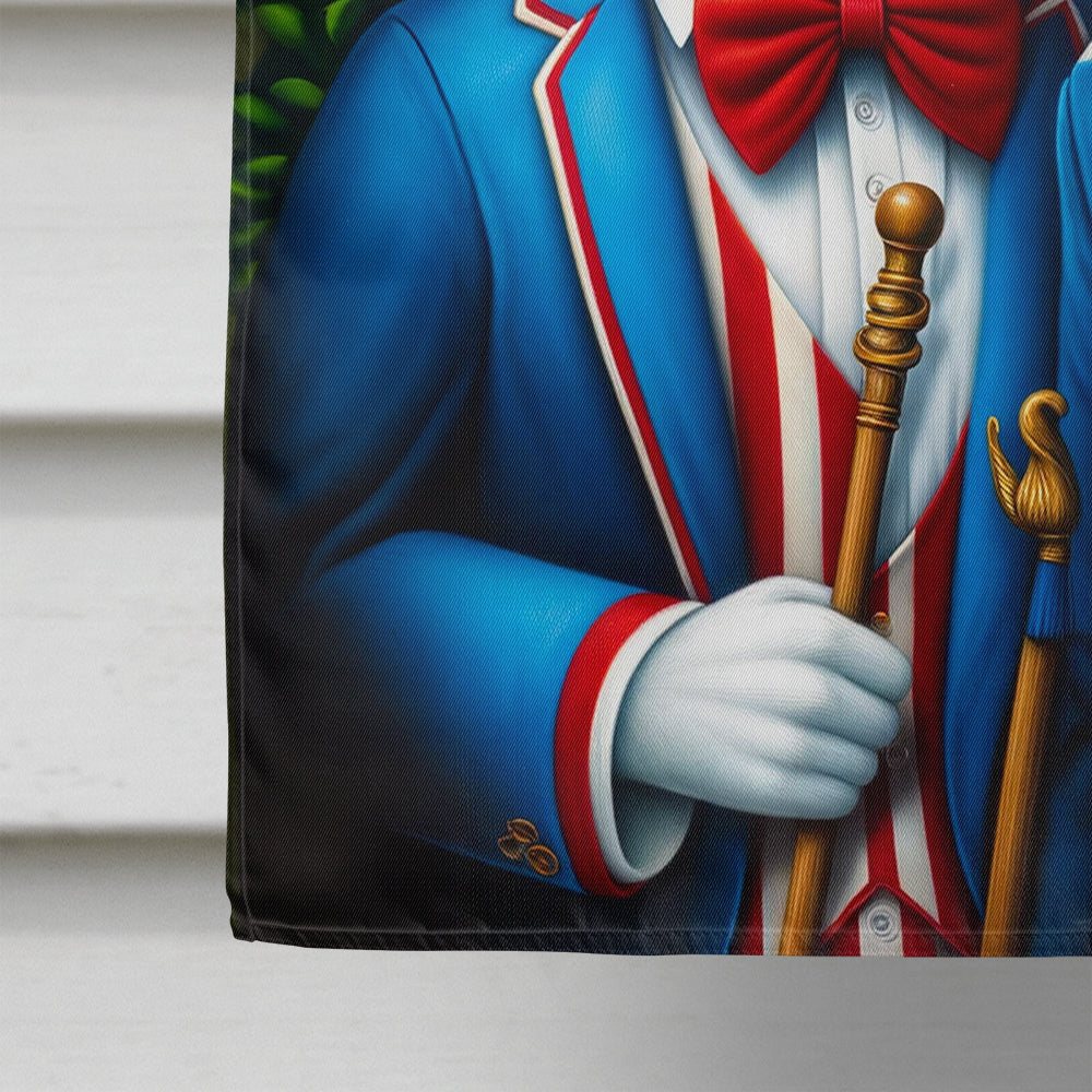 All American White Boxer House Flag