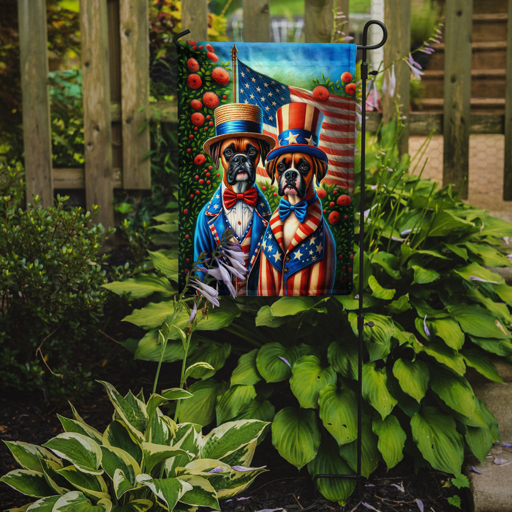 All American Boxer Garden Flag