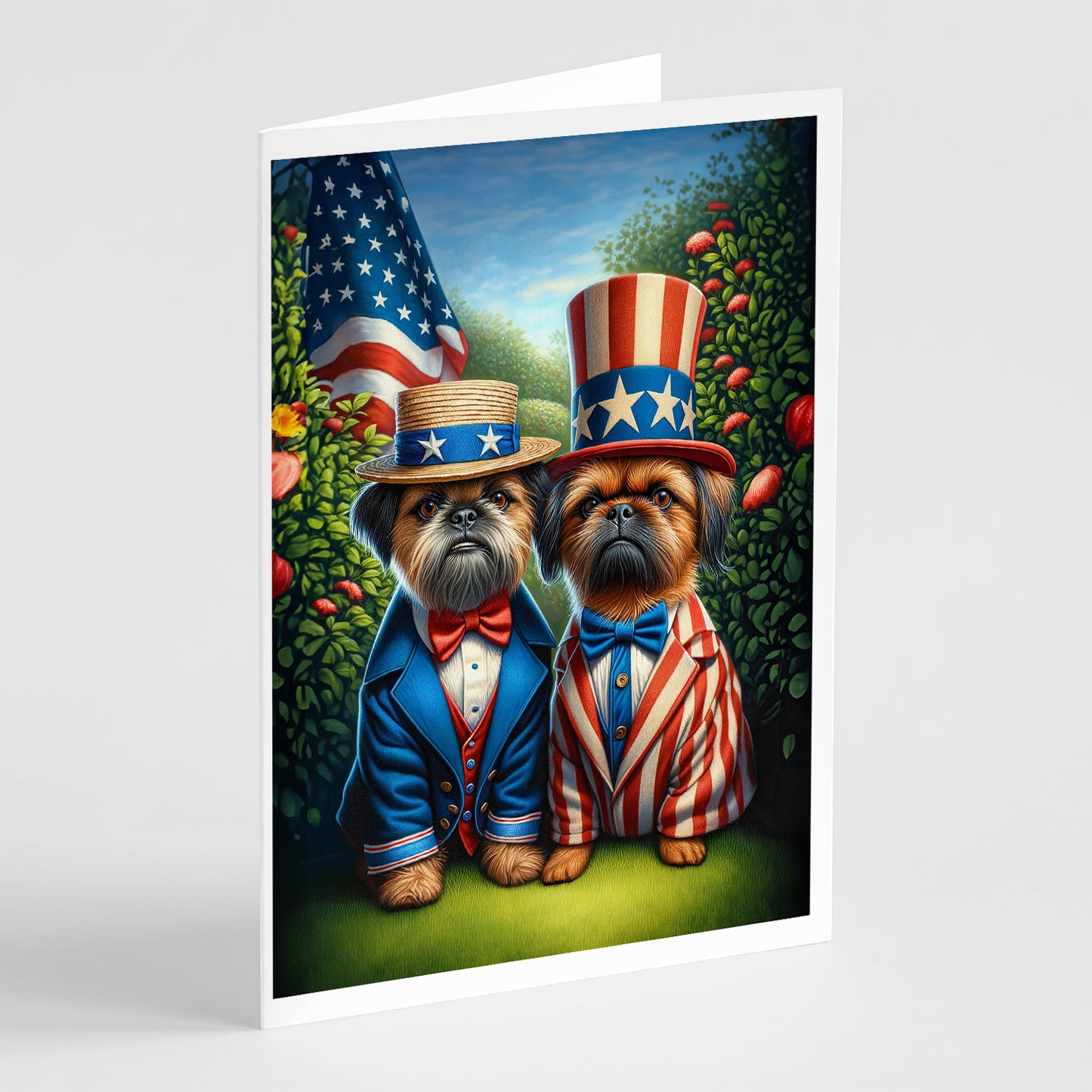 Buy this All American Brussels Griffon Greeting Cards Pack of 8