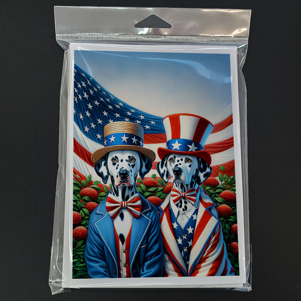 All American Dalmatian Greeting Cards Pack of 8