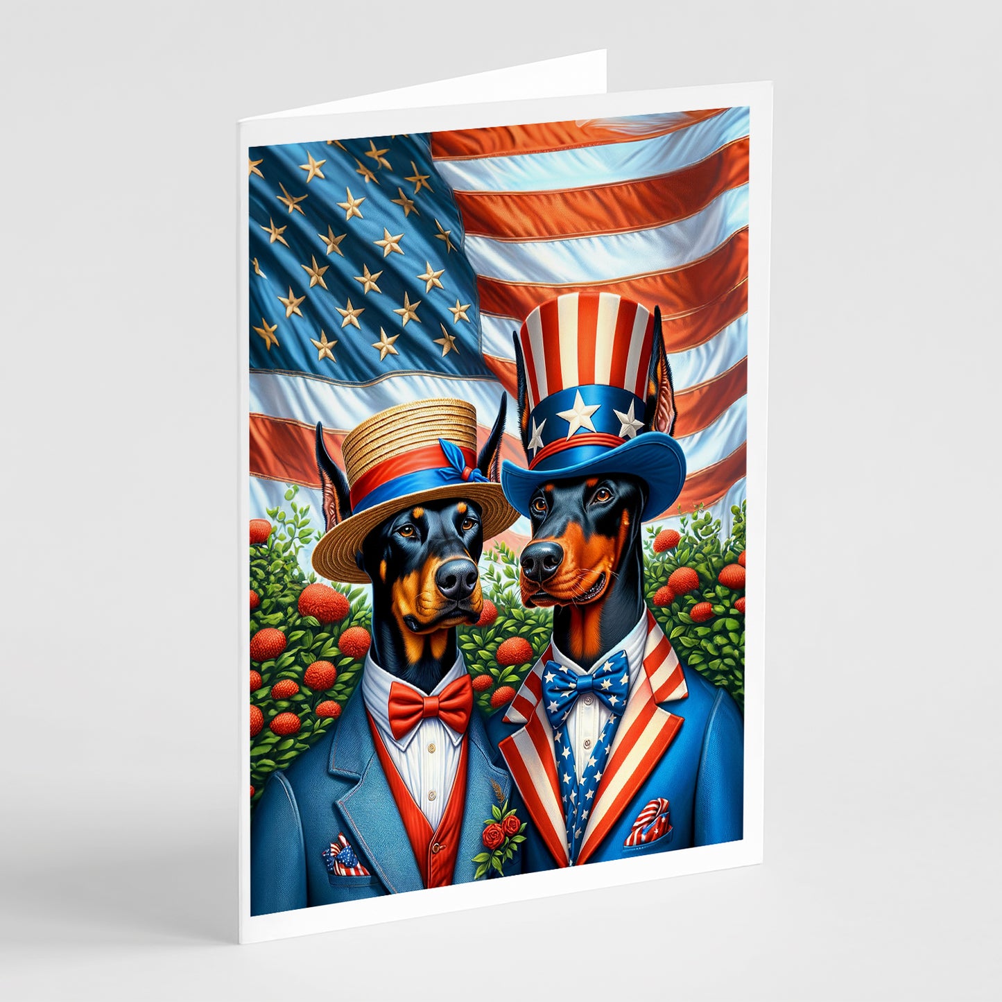 Buy this All American Doberman Pinscher Greeting Cards Pack of 8