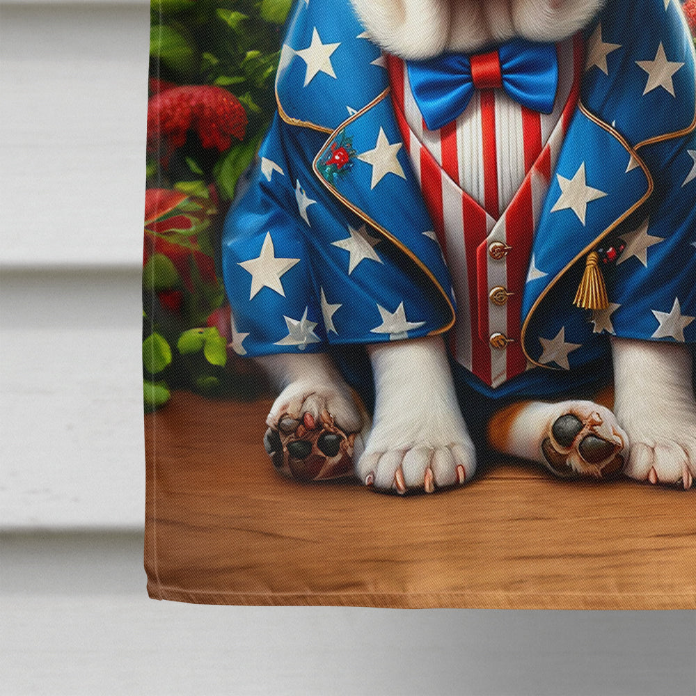 All American English Bulldog House Flag