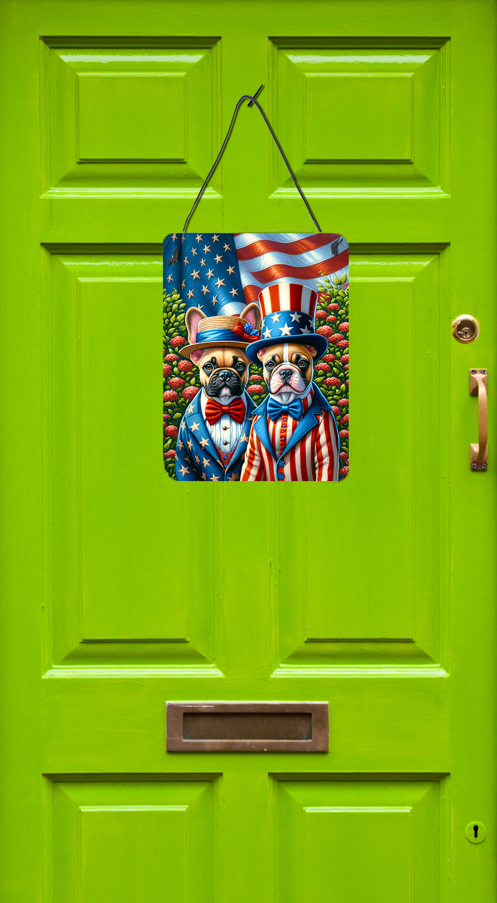 All American French Bulldog Wall or Door Hanging Prints