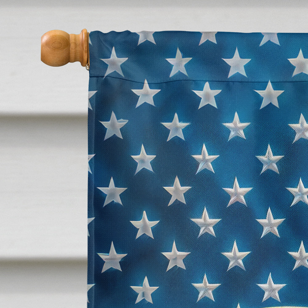 All American Golden Retriever House Flag