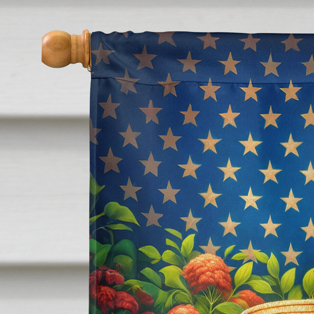 All American Golden Retriever House Flag