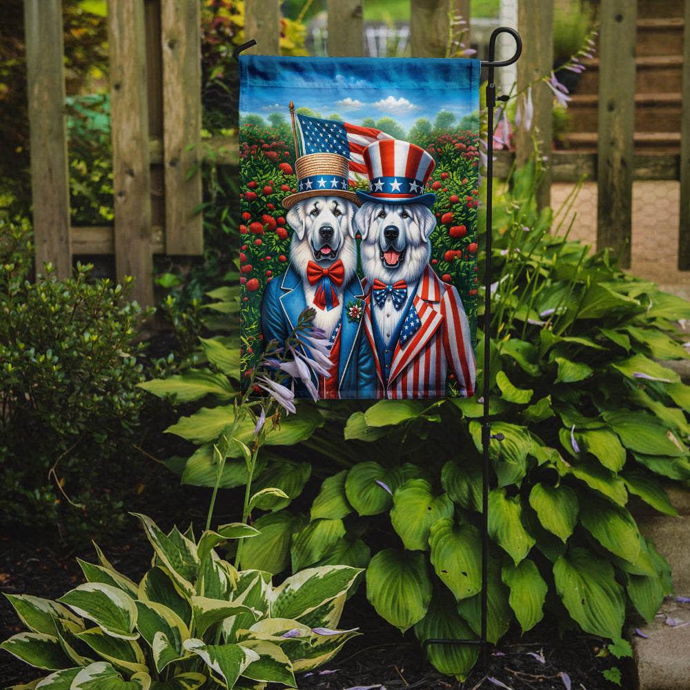 All American Great Pyrenees Garden Flag