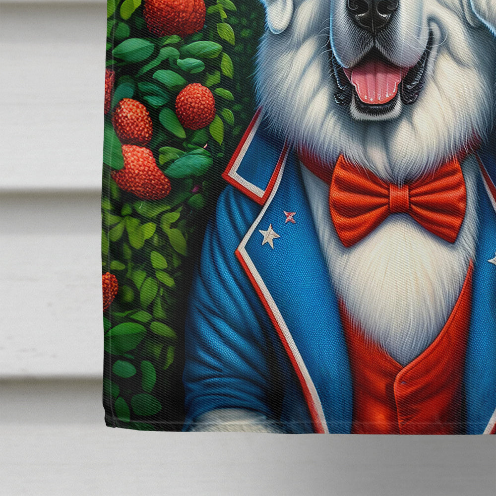 All American Great Pyrenees House Flag