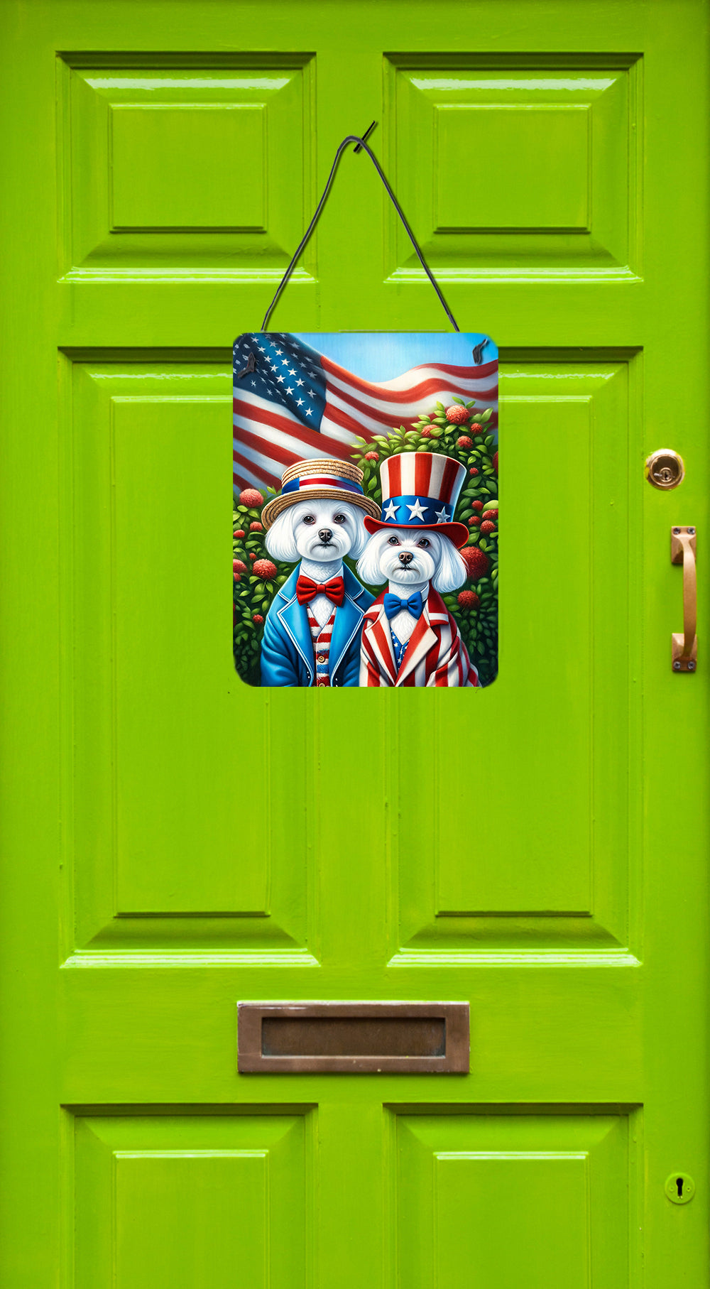 All American Maltese Wall or Door Hanging Prints