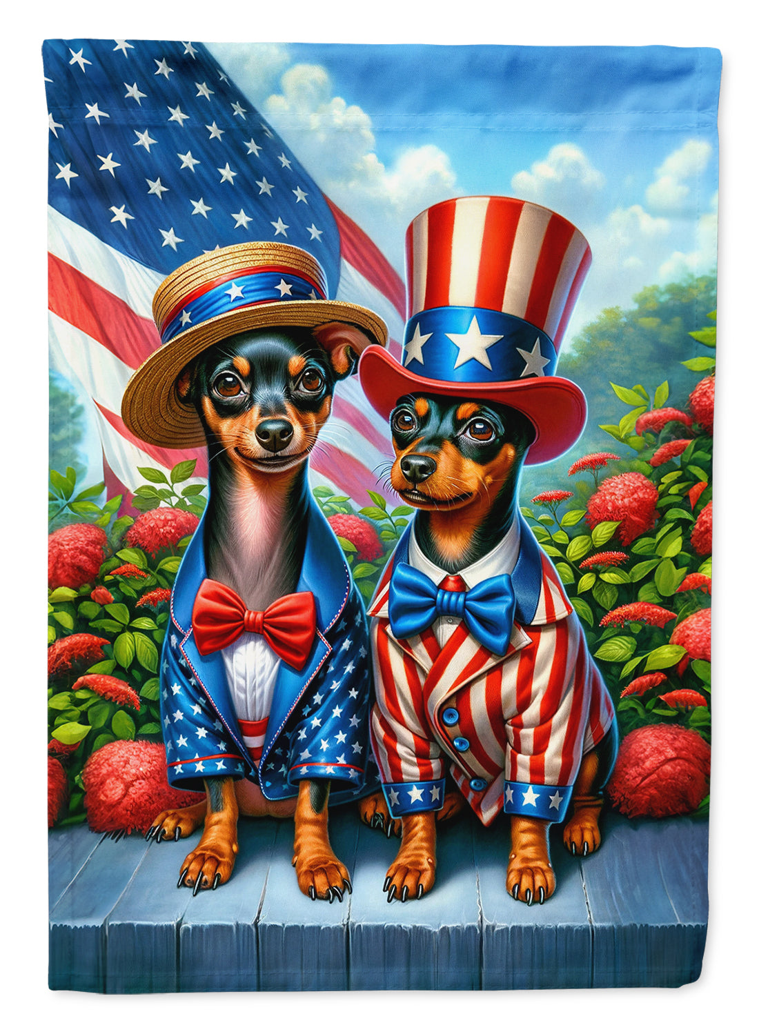 Buy this All American Miniature Pinscher House Flag